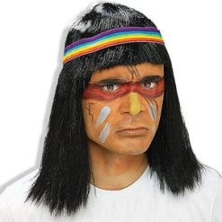 Vendor-unknown Accessories Native American Men's Wig