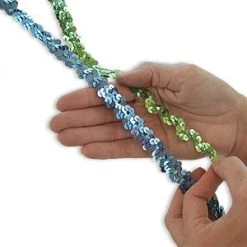 Vendor-unknown 1/2 Flat Sequin Wave Trim (Stretch)