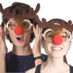 Vendor-unknown Accessories Reindeer Glasses