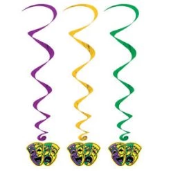 Vendor-unknown Decorations & Gifts Mardi Gras Whirls