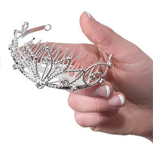 Vendor-unknown Birthday Mini Rhinestone Tiara 1 1/4H 1 Vendor-unknown Birthday Mini Rhinestone Tiara 1 1/4H