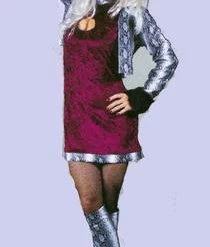 Fun World Burgundy Velvet Big Daddys Girl Newest Products