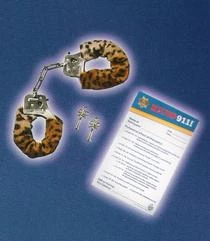 Disguise Reno 911 Fuzzy Handcuffs/Citation Book