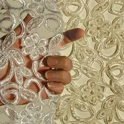 Vendor-unknown Cutout Flower Organza