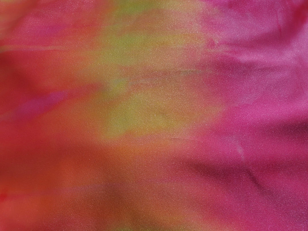 Theatre House Nylon Spandex 4 Ways Stretch Pink & Yellow Tie Dye Newest Products 1 Theatre House Nylon Spandex 4 Ways Stretch Pink & Yellow Tie Dye Newest Products