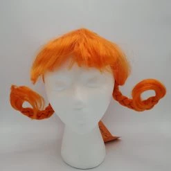 Morris Costumes Accessories Country Girl Wig (Orange With Braids)