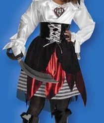 Disguise Newest Products Deluxe Pirate Lass Child Costume