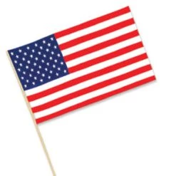 Vendor-unknown Patriotic American Flag (12x18) Rayon