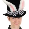 Elope Alice In Wonderland White Rabbit Topper Plush Hat