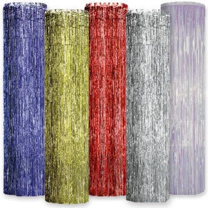 Vendor-unknown Metallic Fringe Column Curtains 1 Vendor-unknown Metallic Fringe Column Curtains