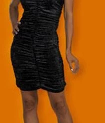 Disguise Black Panne Coffin Dress Newest Products