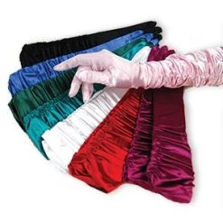 Vendor-unknown Shirred Satin Gloves Accessories