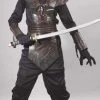 Fun World Newest Products Leather Ninja Fighter Child Costume