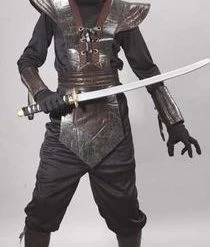 Fun World Newest Products Leather Ninja Fighter Child Costume