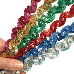 Vendor-unknown Newest Products 1 Flat Spotlight Scallop Sequin Trim (Non-Stretch)