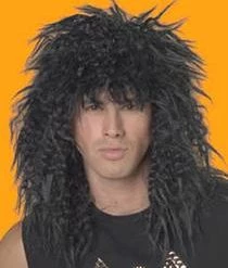 Paper Magic Group Unisex Rock Star Wig - Black