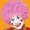 Paper Magic Group Solid Color Curly Clown Wig - Pink Newest Products