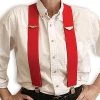 Vendor-unknown Accessories Red Suspenders