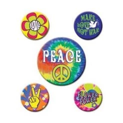 Vendor-unknown 60's Party Buttons Set
