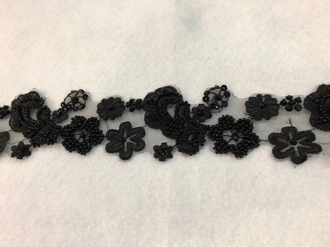 Theatre House Newest Products Black Beaded Trim 1 Theatre House Newest Products Black Beaded Trim