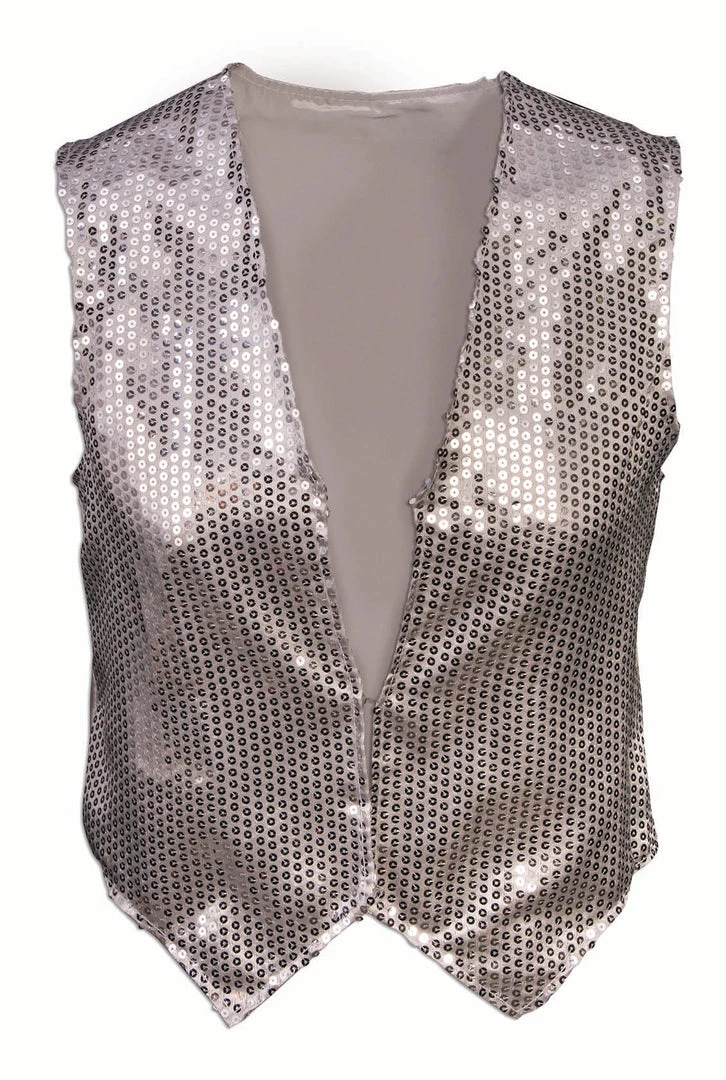 Theatre House Gold Or Silver Sequin Vest - Adult & Child Sizes Accessories 2 Theatre House Gold Or Silver Sequin Vest - Adult & Child Sizes Accessories