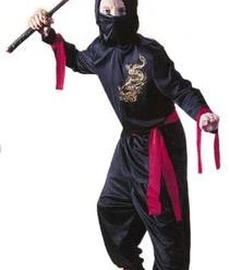 Fun World Newest Products Black Ninja Warrior Childs Costume