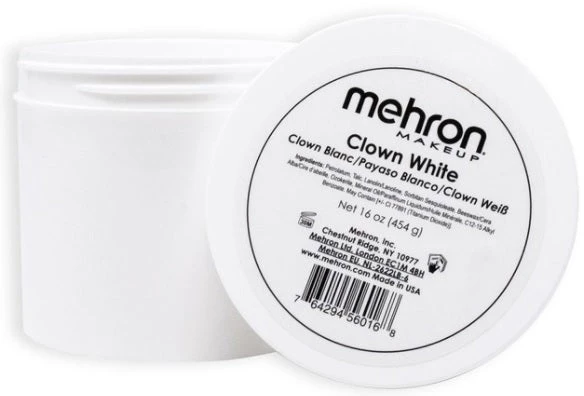 Clown White - Mehron - 16oz - 130XL Newest Products 2 Clown White - Mehron - 16oz - 130XL Newest Products