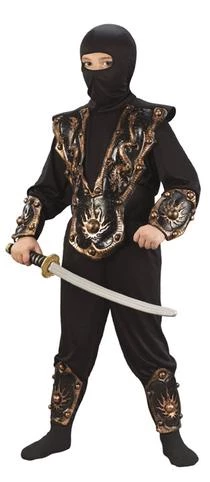 Fun World 3-D Antique Gold Ninja Child Costume 1 Fun World 3-D Antique Gold Ninja Child Costume