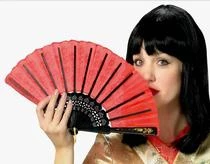 Morris Costumes Geisha Fan - Red And Black Newest Products