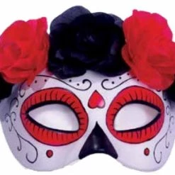 Under Wraps Half Mask With Attached Flowers Newest Products
