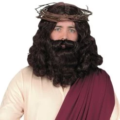 Morris Costumes Jesus Wig And Beard Set Beards And Mustaches