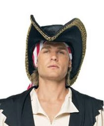 Leg Avenue Mens Pirate Hat With Gold Trim Newest Products 1 Leg Avenue Mens Pirate Hat With Gold Trim Newest Products