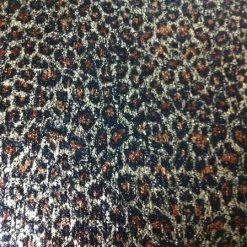 Theatre House Leopard Sequins (3mm) & Brown Foil : Polyester 2 Way Stretch Newest Products