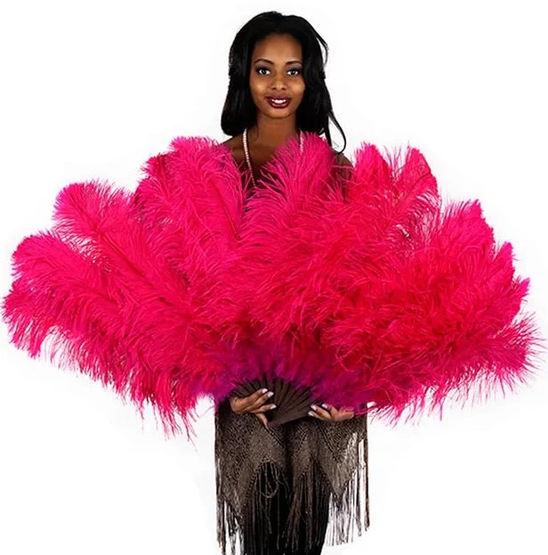 Zucker Feather Products Fans Ostrich Drab Fan 5 Zucker Feather Products Fans Ostrich Drab Fan