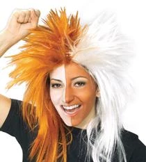 Rubies Sports Wig - Orange/White