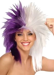 Rubies Sports Wig - Purple/White Newest Products 1 Rubies Sports Wig - Purple/White Newest Products