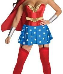 Rubies Deluxe Corset Wonder Woman Costume