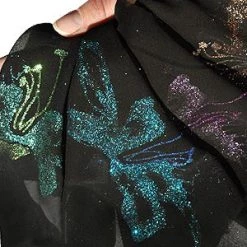 Vendor-unknown Glitter Flower On Chiffon