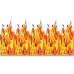 Beistle Company Flames Backdrop
