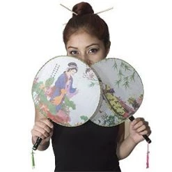 Vendor-unknown Fans Round Silk Oriental Fan