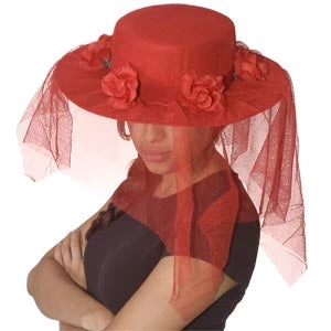 Vendor-unknown Black Ladies Hat W/Veil 1 Vendor-unknown Black Ladies Hat W/Veil