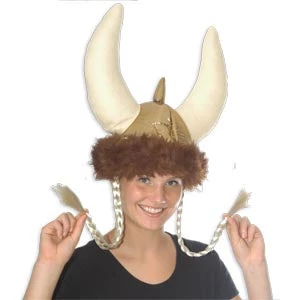 Vendor-unknown Viking Hat W/Braids 1 Vendor-unknown Viking Hat W/Braids