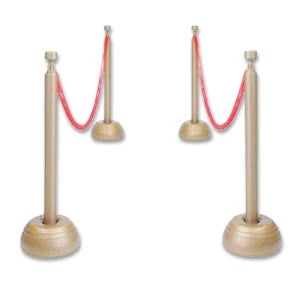 Vendor-unknown Hollywood Red Rope Stanchion Set 1 Vendor-unknown Hollywood Red Rope Stanchion Set