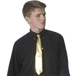 Vendor-unknown Accessories Metallic Zip Neck Tie