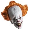 Theatre House Newest Products Adult Pennywise Overhead Mask With Attached Hair