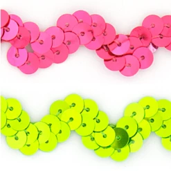 Vendor-unknown 1/2 Fluorescent Flat Sequin Wave Trim (Non-Stretch) Newest Products