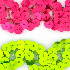 Vendor-unknown Newest Products 1 Fluorescent Scallop Sequin Trim (Non-stretch)