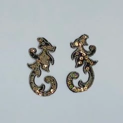 Theatre House Sequin Leaf Motif Applique