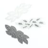 Fine Fabric Sales Newest Products Beaded Leaf Pattern Applique