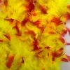 Zucker Chandelle Boa Ltwt Flourescent Yellow With Red Tips